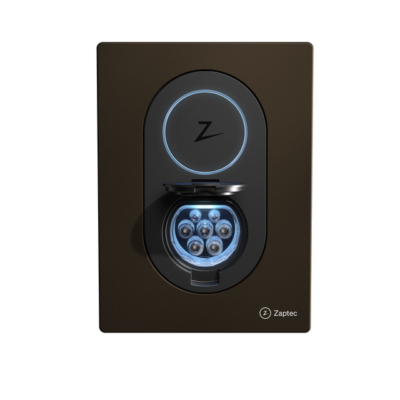 Zaptec Go Wood Brown Open Lid