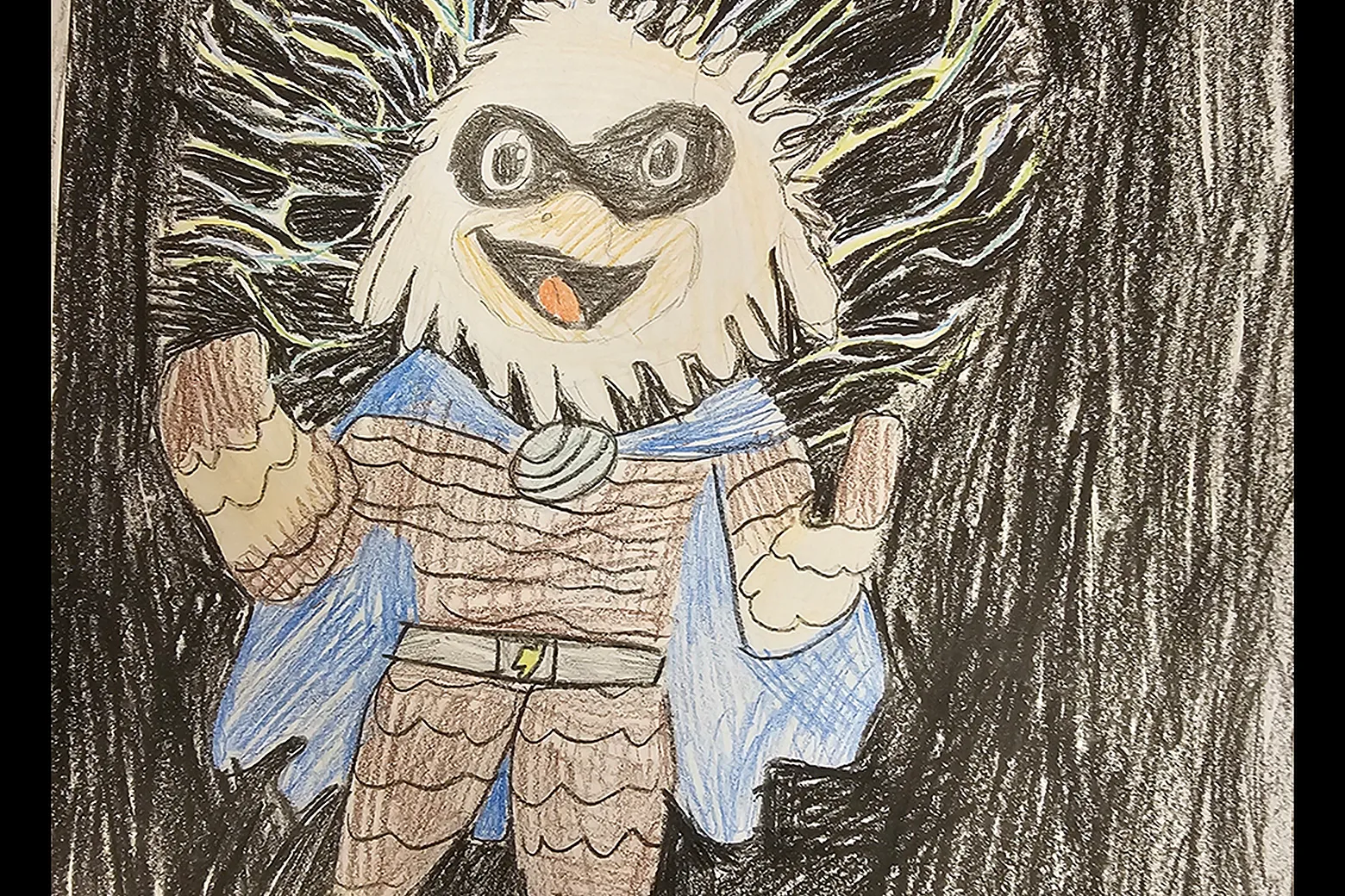 Her har Jørn fått en kreativ og kul vri, med mange flotte detaljer. Ingen tvil om at det står en dyktig tegner bak dette kunstverket! Øyra SFO 3.og 4.klasse