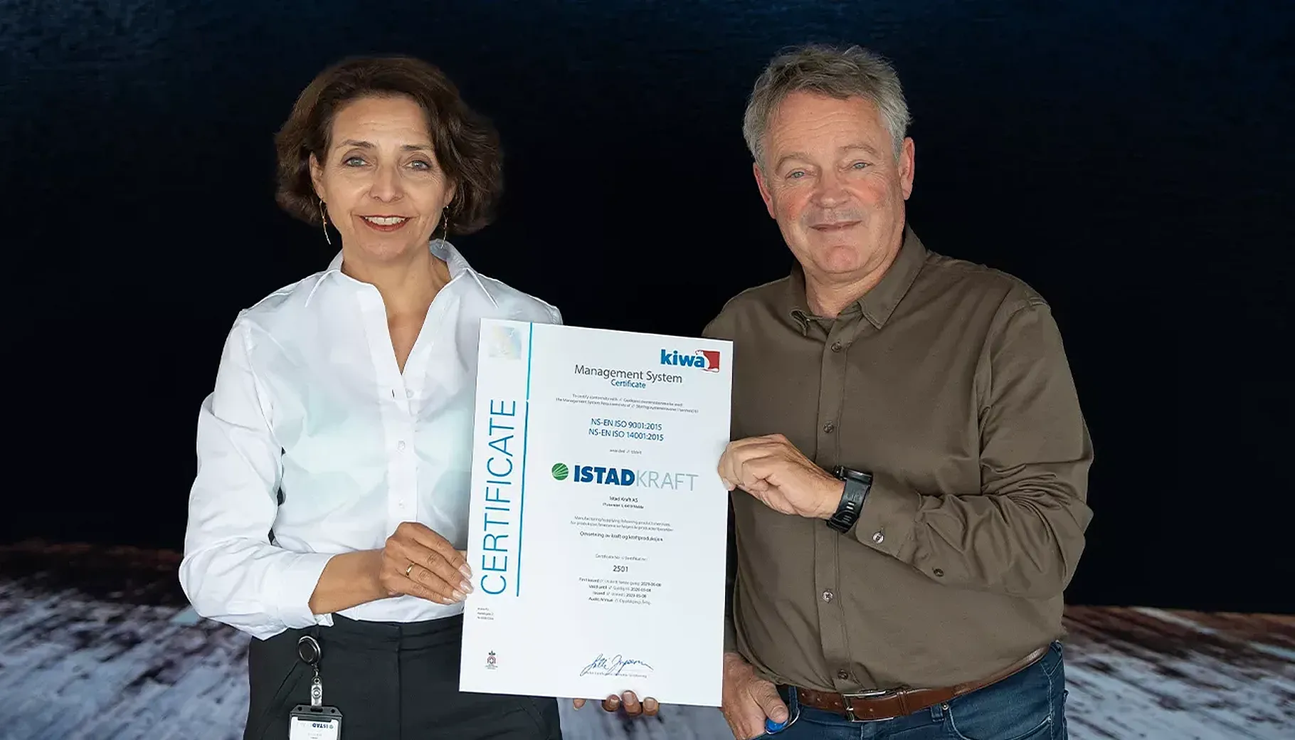 Istad Kraft er ISO-sertifisert Istad Kraft er ISO-sertifisert